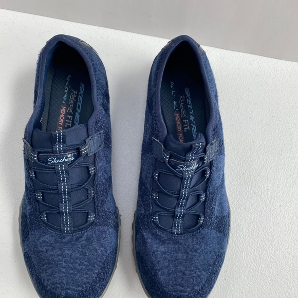 Skechers Womens Relaxed Fit Memory Foam Navy Blue Shoes Size7.5M Comfort  23855 - Picture 2 of 15
